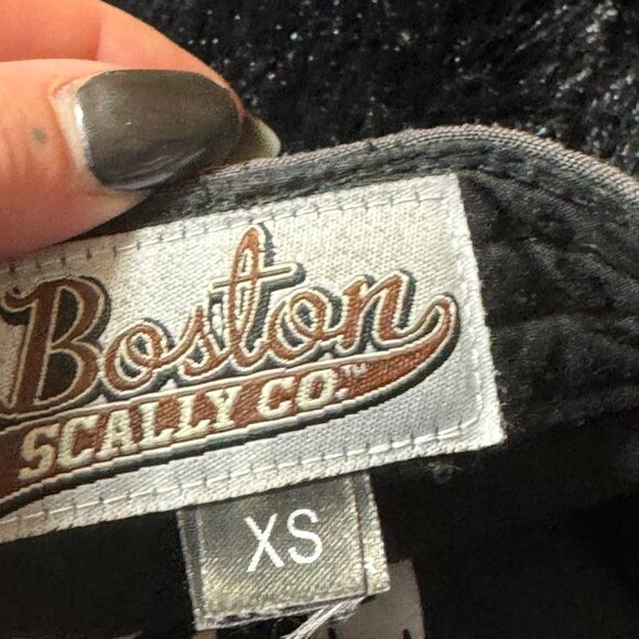 Boston Scally Co. Shark Embroidered Grey Flat Cap Sizs XS - Picture 4 of 5